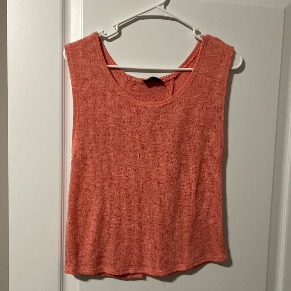 Peach sweater tank